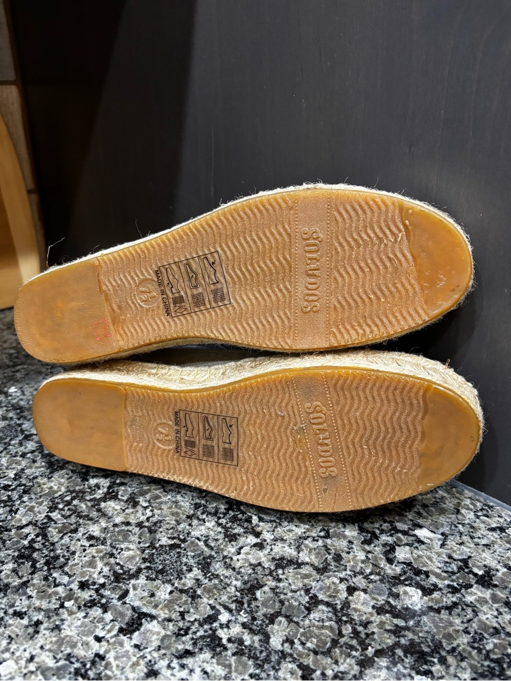 Soludos Aperol Spritz Woven Platform Slip On Espadrille size 7 1/2 - Picture 9 of 10